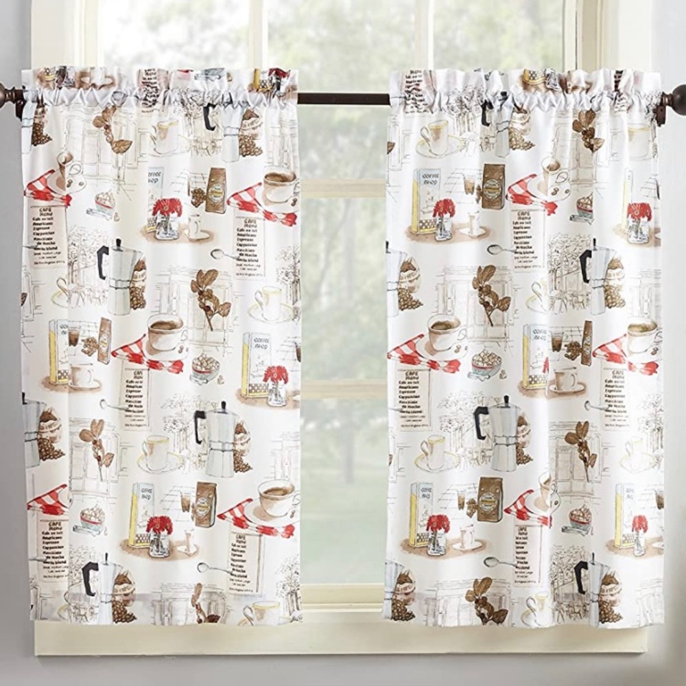 A Set of NEW Kitchen Curtains (Qty 2)